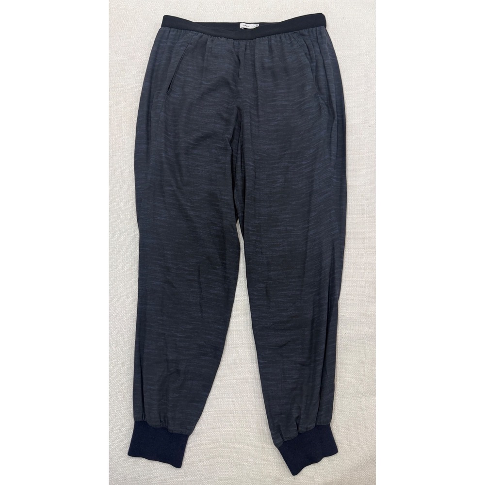 Vince Jogger Pants Mens Medium Navy Blue Space Dye Modal Cuffed Excellent